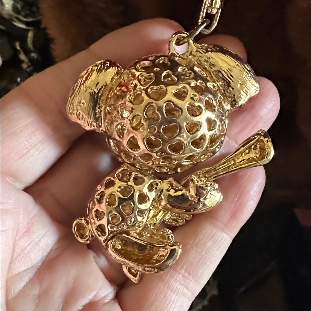 Betsey Johnson Koala Rhinestone Necklace Or Bag Charm - Picture 2 of 6